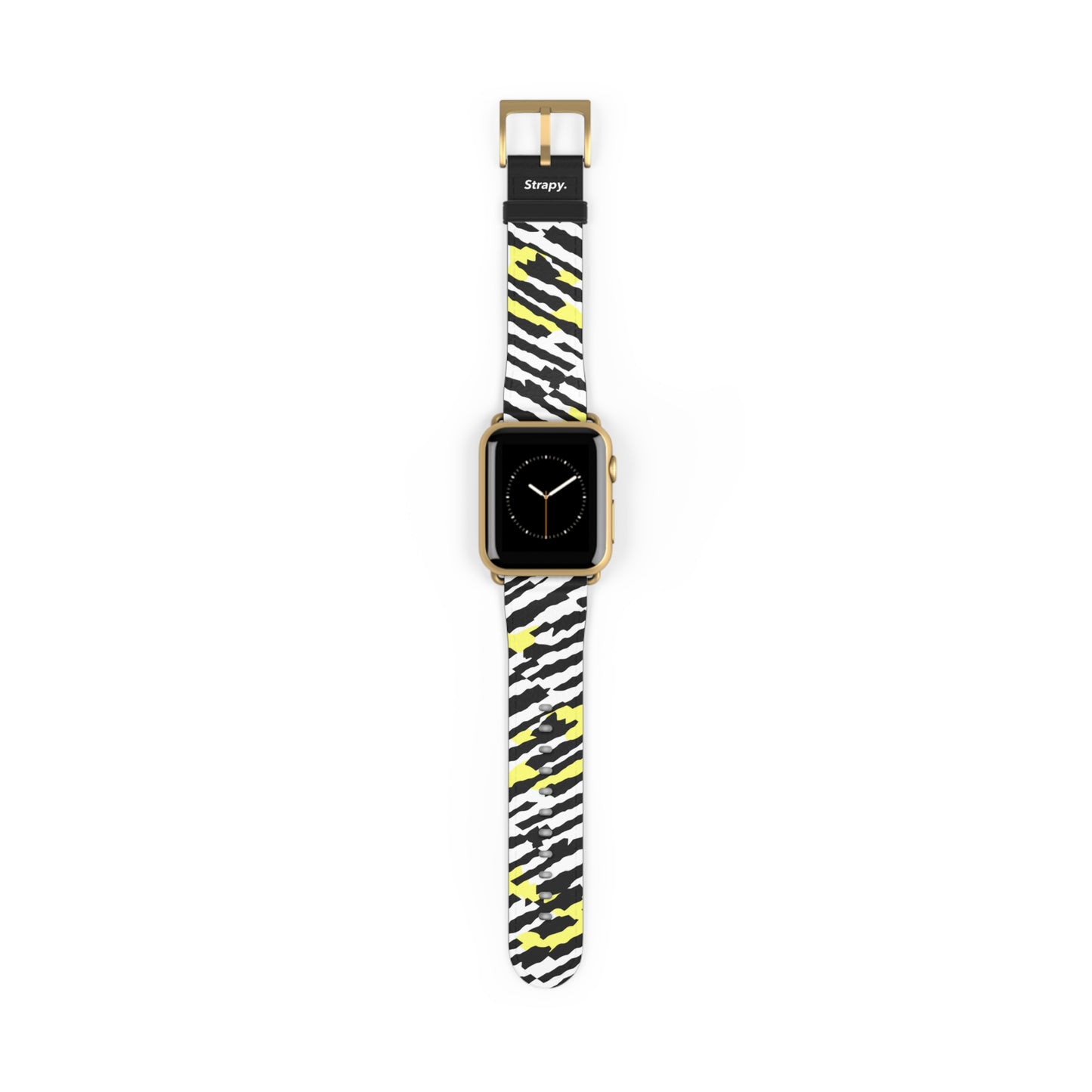 Digitales Zebra-Leoparden-Abstact-Muster – Leder-Apple-Watch-Armband