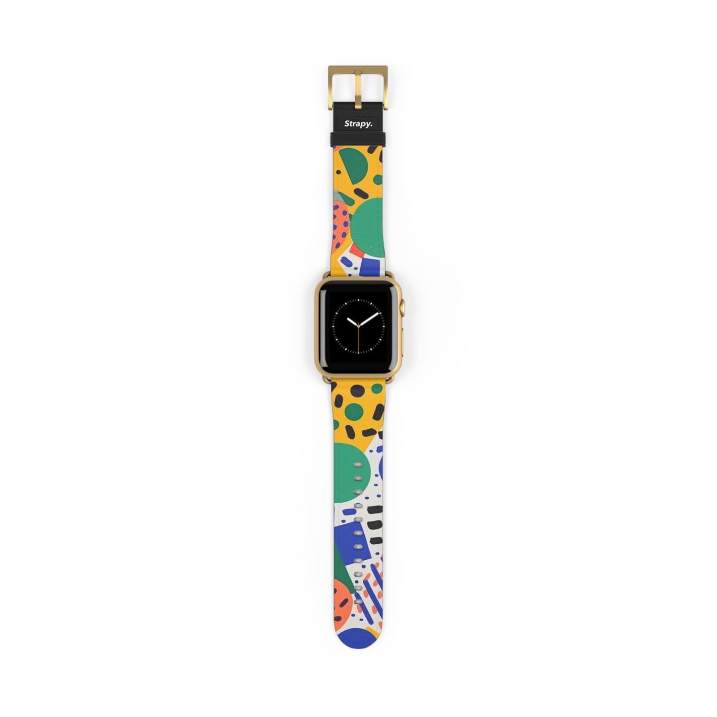 Abstract Minimalist Confetti Pattern - Leather Apple Watch Strap/Band