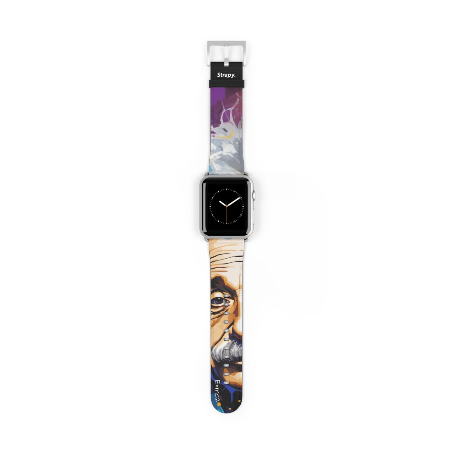 Art Pop  Albert Einstein - Leather Apple Watch Strap/Band