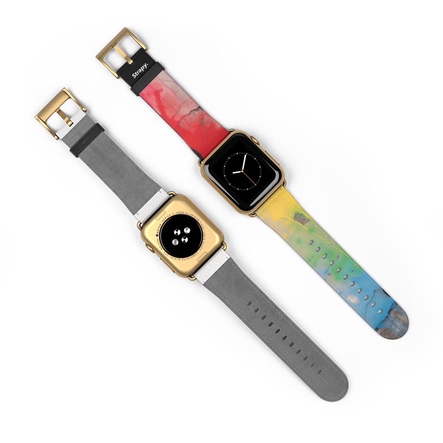 Stencil Love is Love Pride - Leather Apple Watch Strap/Band