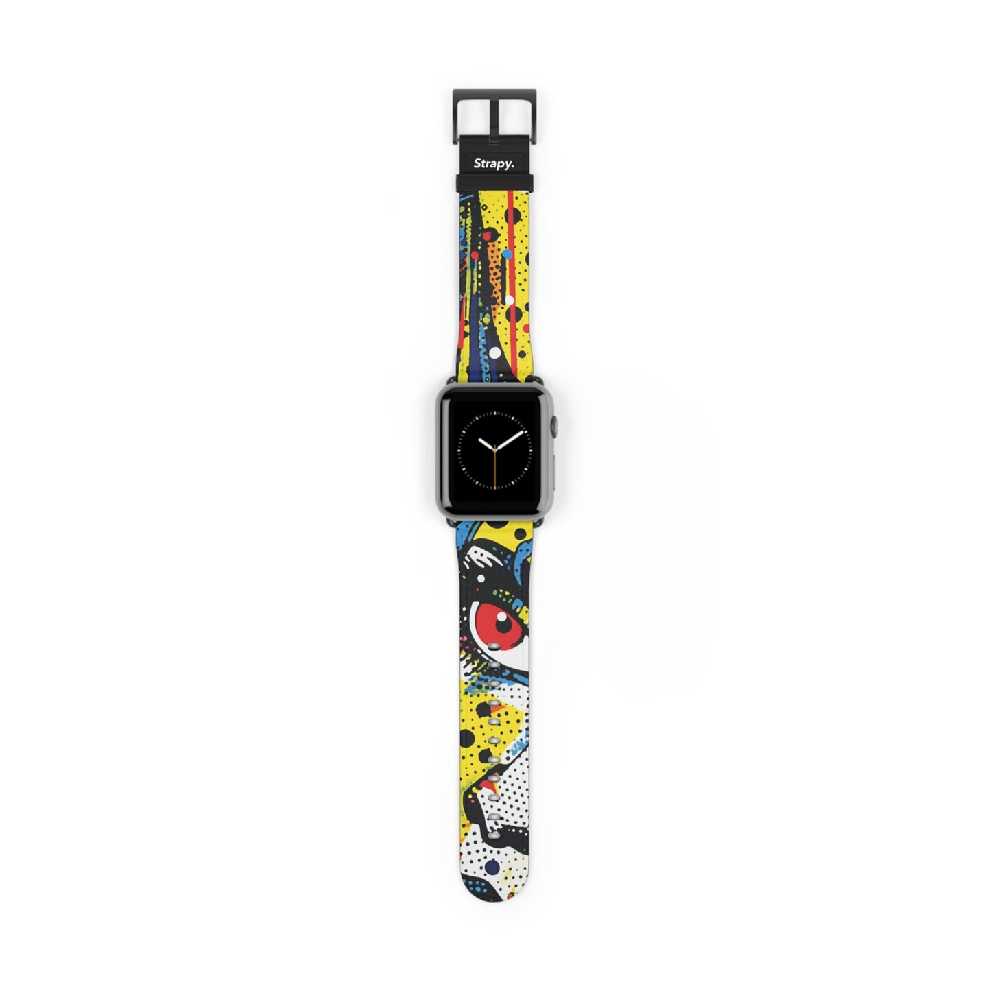 Comic Art Pop Lichtenstein Homage Apocalypse Leather Apple Watch Band