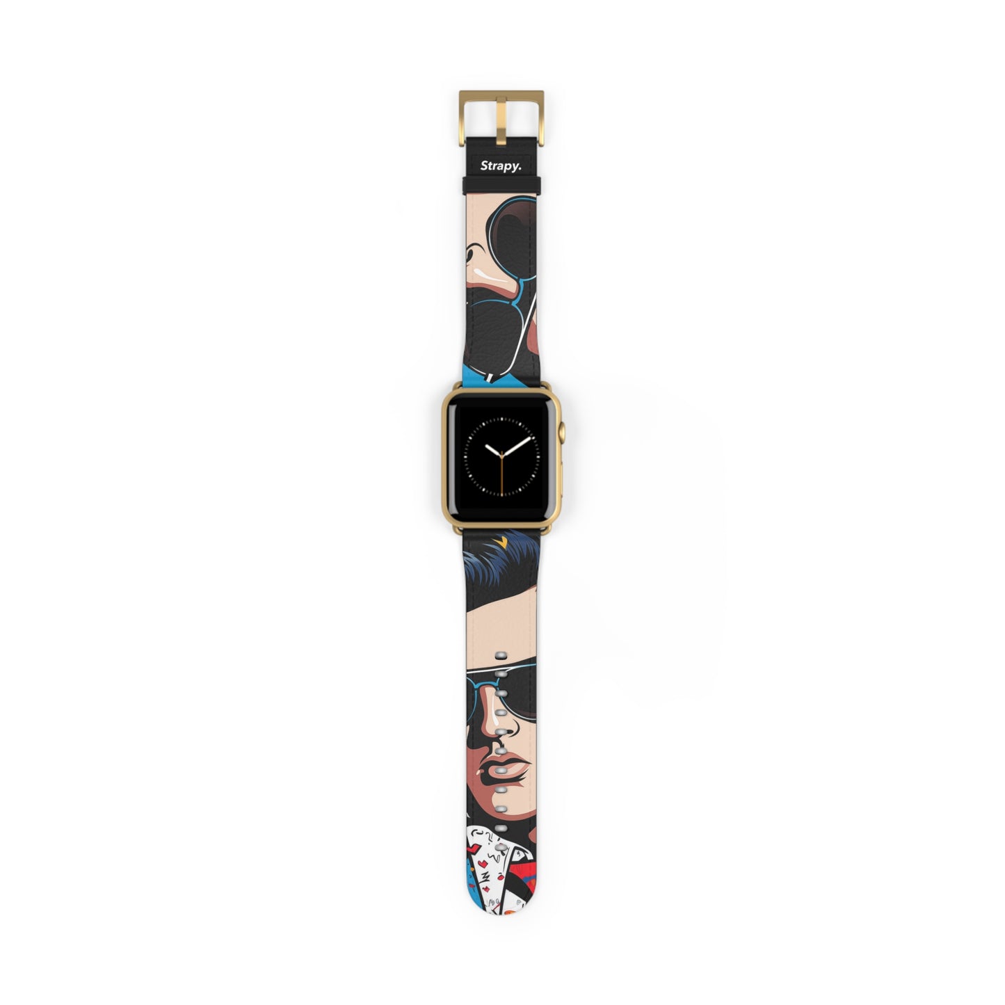 Art Pop Elvis - Apple Watch Armband/Band aus Leder