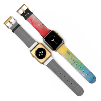 Schablone „Love is Love Pride“ – Apple-Watch-Armband/Armband aus Leder