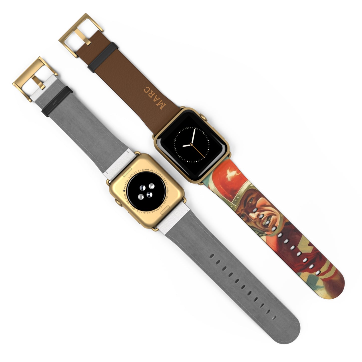 Football américain vintage des années 50 - Bracelet/Bande Apple Watch en cuir