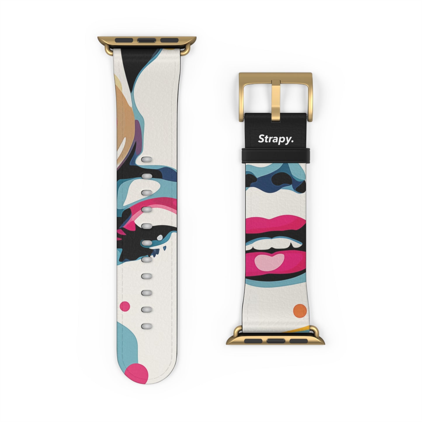 Art Pop Marilyn Monroe Homage - Leather Apple Watch Band