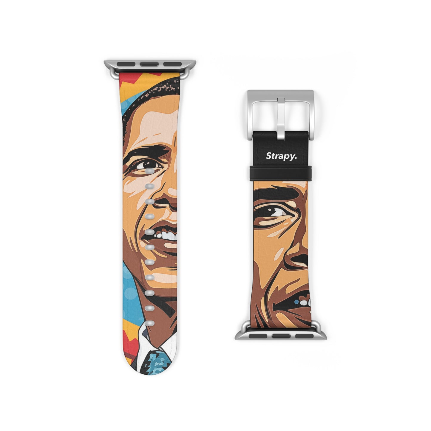 Art Pop Obama - Leather Apple Watch Strap/Band