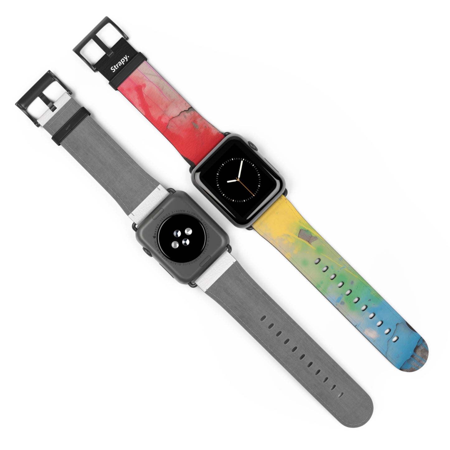 Pochoir Love is Love Pride - Bracelet/Bande Apple Watch en cuir