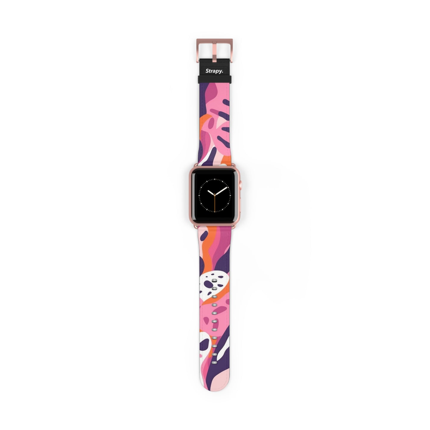 Abstract Minimalist Femme Leopard Pattern - Leather Apple Watch Strap/Band